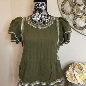 HP!!! 🎉🎉🎉🎊🎊🎊🎊 Loft Embroidered Top